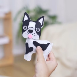 WOOPIE Zestaw do szycia dla dzieci PIESKI breloczek DIY