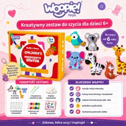 WOOPIE Zestaw do Szycia dla Dzieci Woopie Breloczki DIY Filc