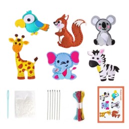 WOOPIE Zestaw do Szycia dla Dzieci Woopie Breloczki DIY Filc