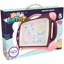 WOOPIE Znikopis Tablica Magnetyczna Kolorowa + 2 Stempelki Fioletowy