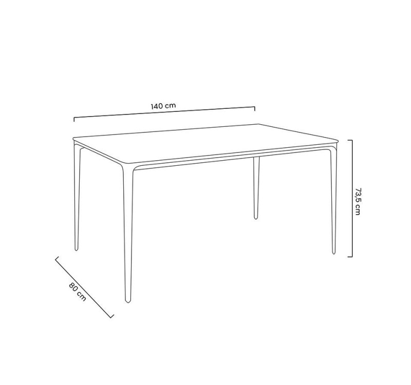 Stół SLIM 140 biały