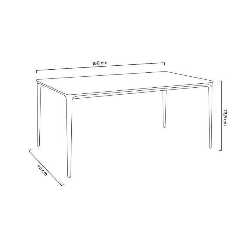 Stół SLIM 180 czarny