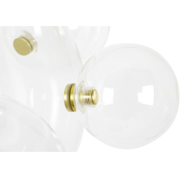 Lampa wisząca CAPRI LINE 7 złota - 420 LED, aluminium, szkło