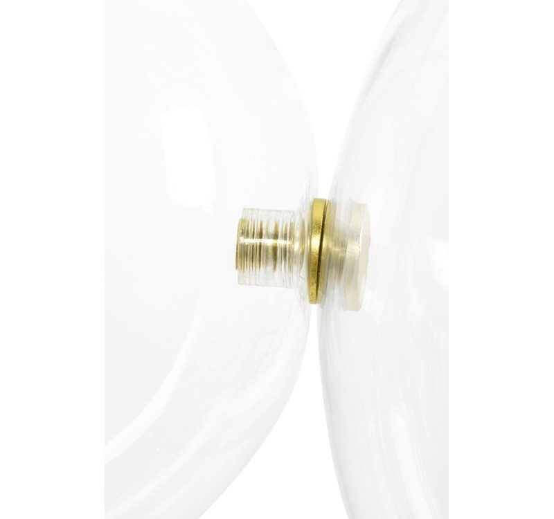 Lampa wisząca CAPRI LINE 7 złota - 420 LED, aluminium, szkło