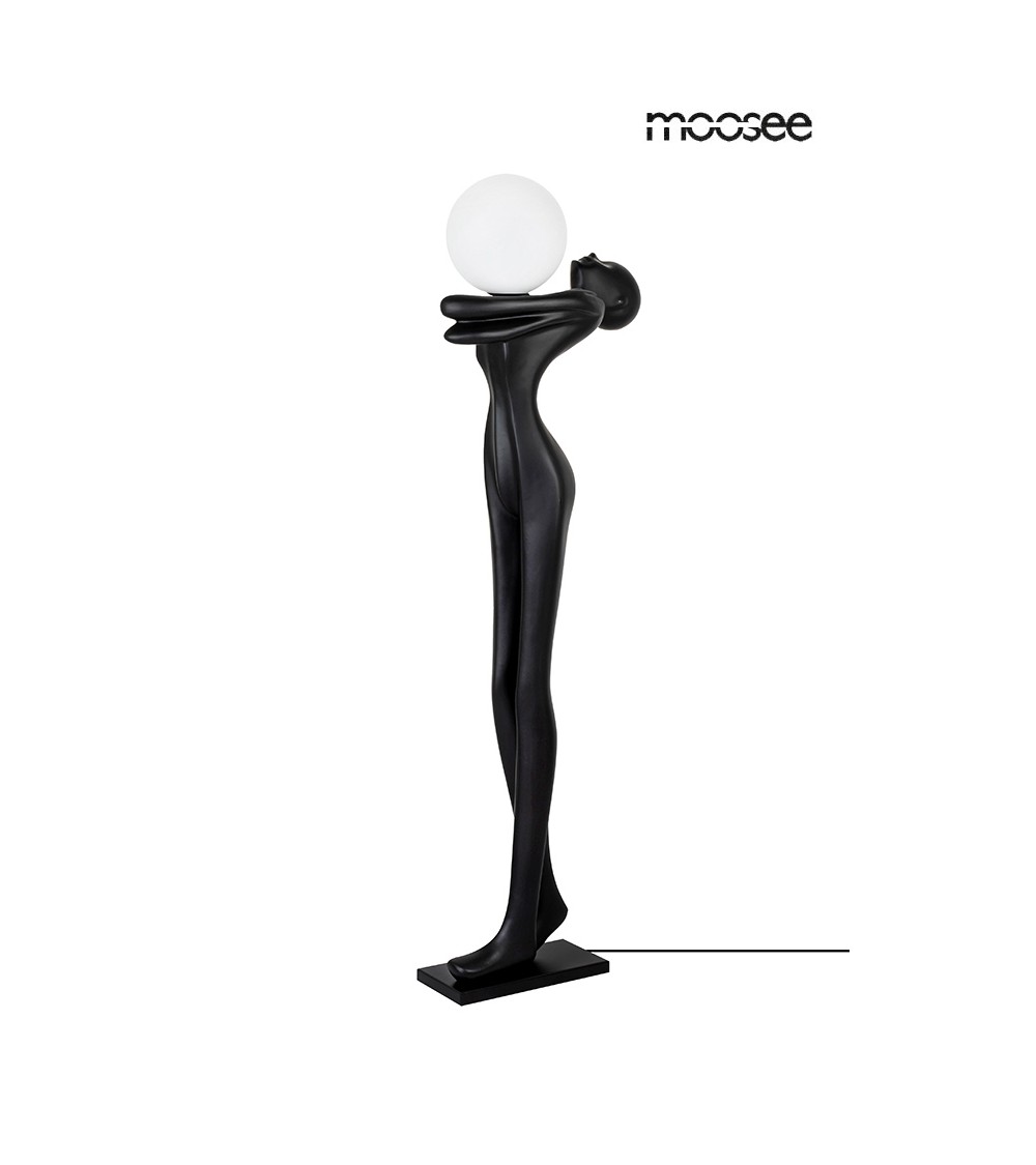 MOOSEE lampa podłogowa HUMAN MOON - włókno szklane, szkło