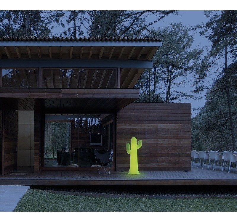 NEW GARDEN lampa ogrodowa PANCHO 140 CABLE limonkowa