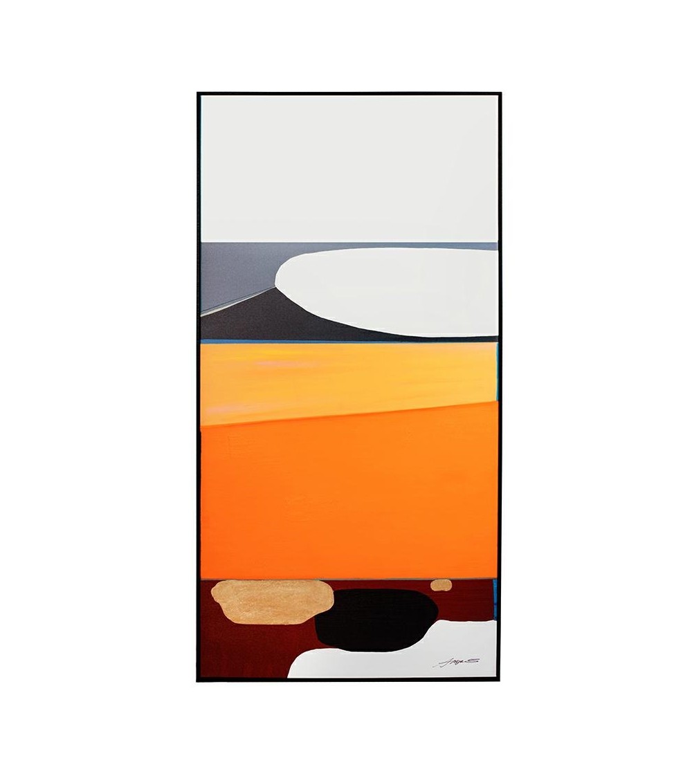 KARE obraz ABSTRACT SHAPES ORANGE 73x143 cm