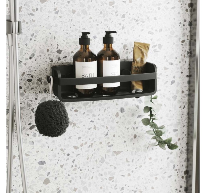 UMBRA półka prysznicowa ADHESIVE czarna
