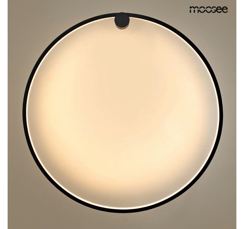 MOOSEE lampa ścienna HOOP 80 czarna