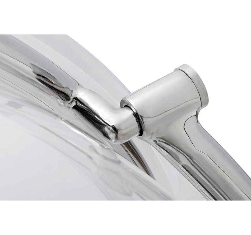 Fotel BUBBLE STAND 2 poduszka żółta - akryl, chrom, wełna