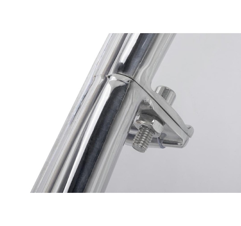 Fotel BUBBLE STAND 2 poduszka czerwona - akryl, chrom, wełna