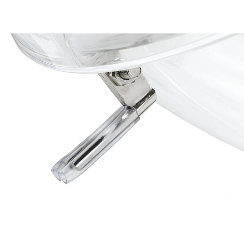 Fotel BUBBLE STAND 2 poduszka atramentowa - akryl, chrom, wełna