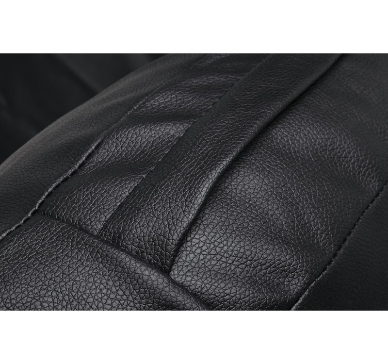 Fotel BUBBLE STAND poduszka czarna - podstawa chrom, korpus akryl, poduszka ekoskóra