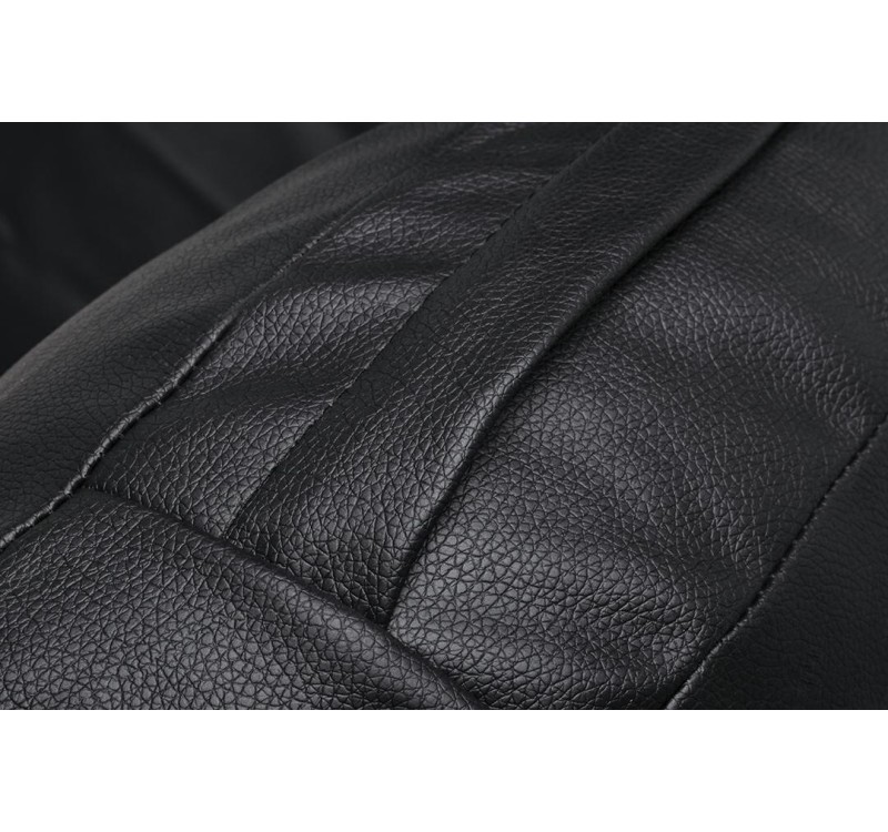 Fotel BUBBLE STAND 2 poduszka czarna - akryl, chrom, ekoskóra