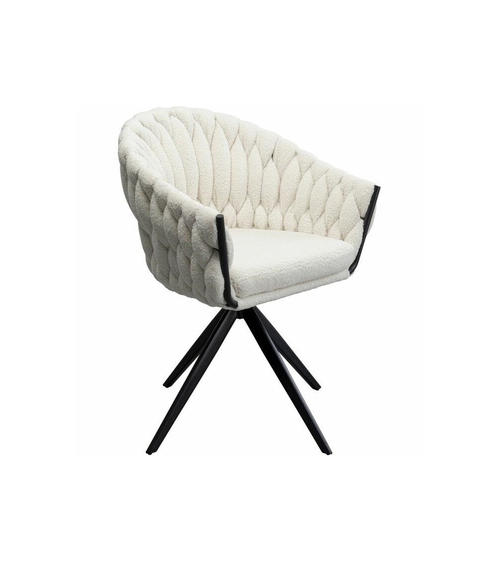 KARE krzesło obrotowe KNOT BOUCLE