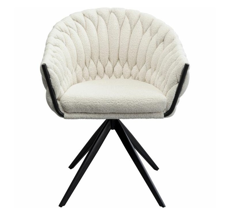 KARE krzesło obrotowe KNOT BOUCLE