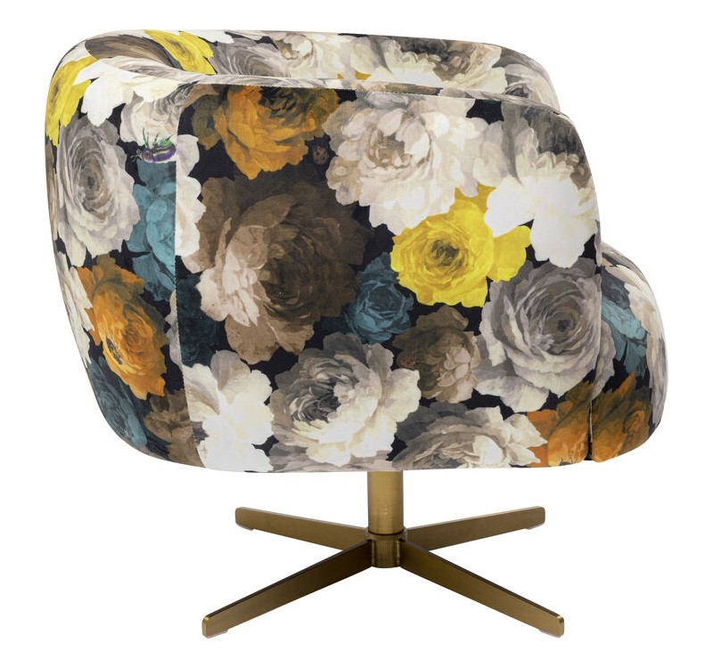 KARE fotel obrotowy PEONY FLOWER