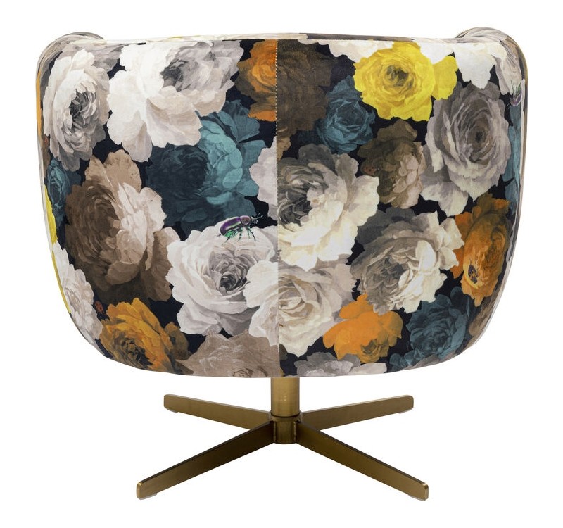 KARE fotel obrotowy PEONY FLOWER