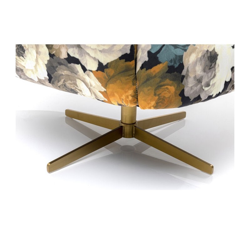 KARE fotel obrotowy PEONY FLOWER