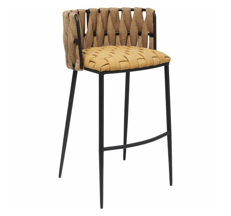 KARE krzesło barowe CHEERIO żółte