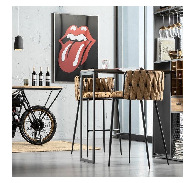 KARE krzesło barowe CHEERIO żółte