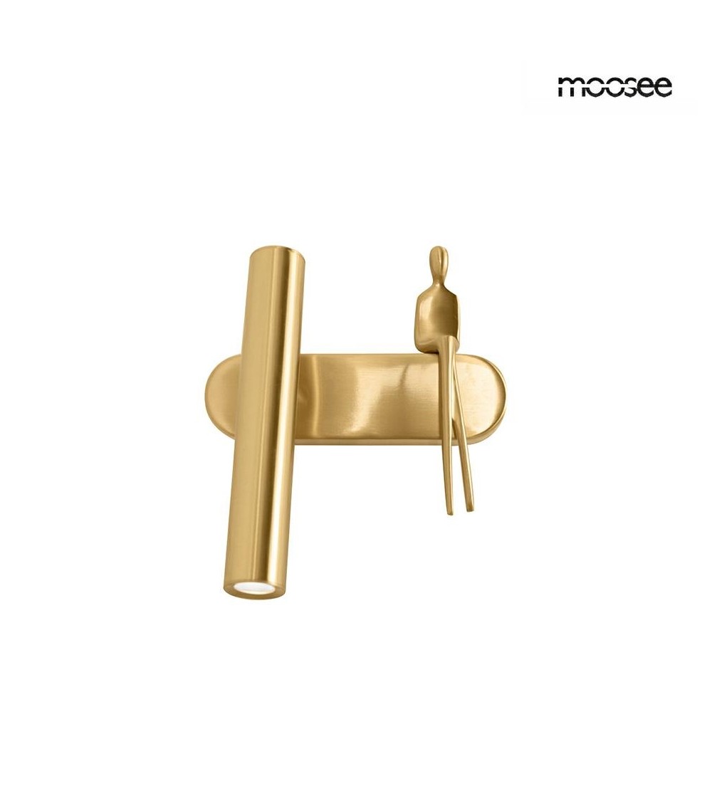 MOOSEE lampa ścienna BOY TUBE L złota