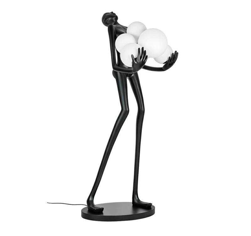 MOOSEE lampa podłogowa HUMAN PREMIUM -    włókno szklane, szkło