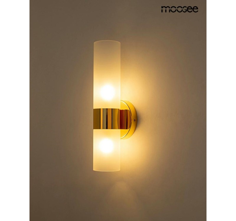 MOOSEE lampa ścienna TUBS złota