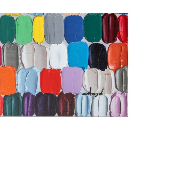 KARE obraz TOUCHED COLORFUL DOTS 200x140  cm