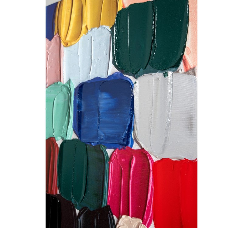 KARE obraz TOUCHED COLORFUL DOTS 200x140  cm