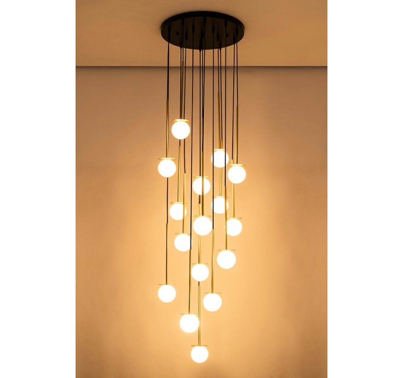 MOOSEE lampa wisząca CANNON DISC 16       złota