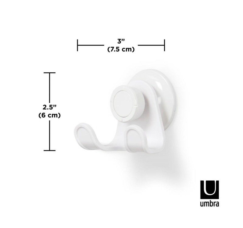 UMBRA wieszak pod prysznic FLEX biały
