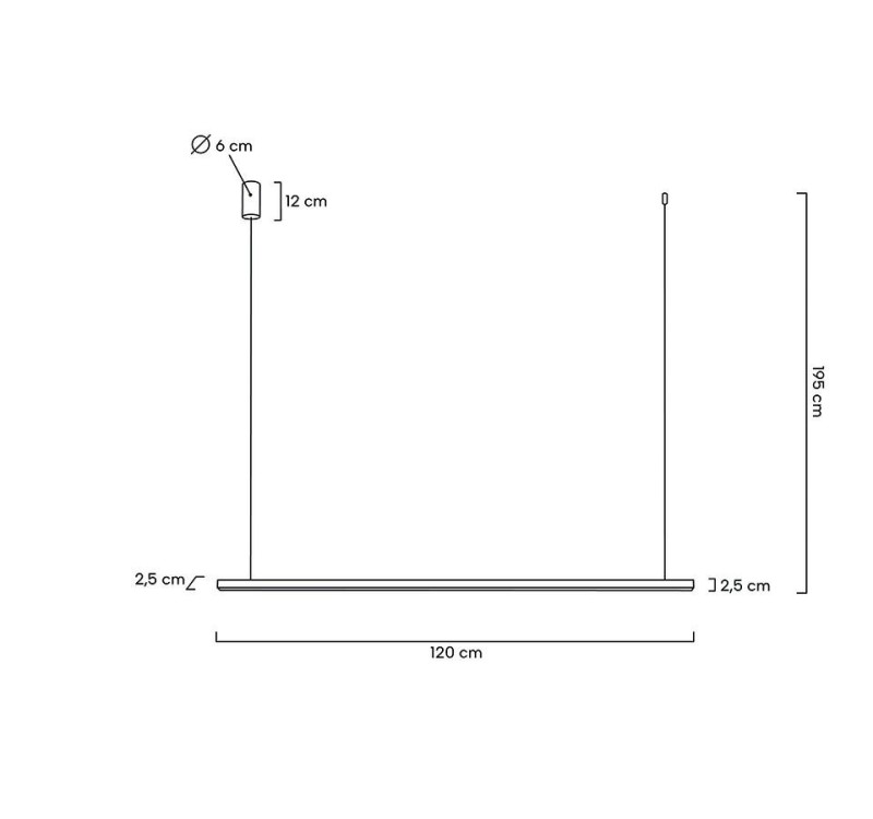 MOOSEE lampa wisząca LINUS 120 złota