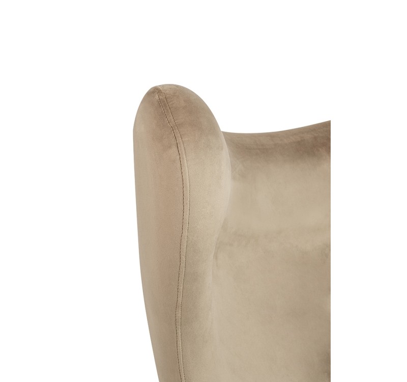 Fotel EGG SZEROKI VELVET khaki