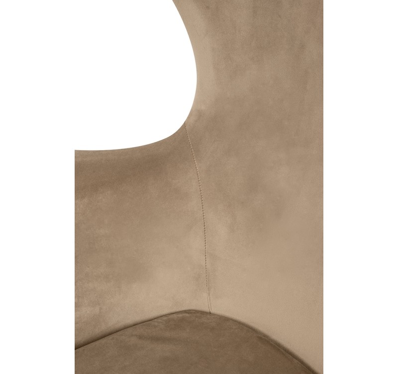 Fotel EGG SZEROKI VELVET khaki