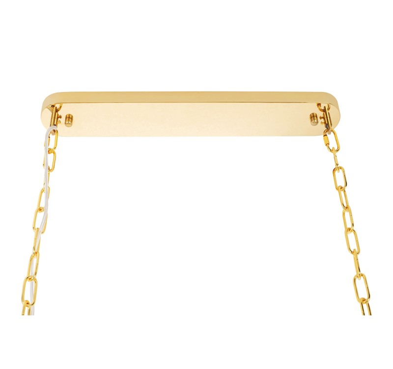 Lampa wisząca IMPERIAL LONG GOLD 90 - stal, kryształ