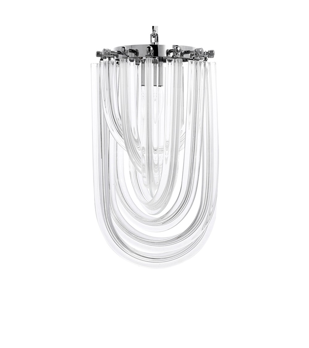 Lampa wisząca MURANO S chrom - szkło, metal