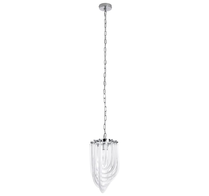 Lampa wisząca MURANO S chrom - szkło, metal