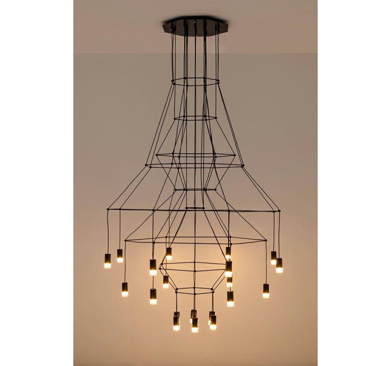 MOOSEE lampa wisząca FLUSSO 20 czarna