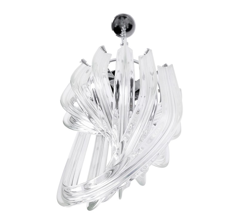 Lampa wisząca MURANO S chrom - szkło, metal