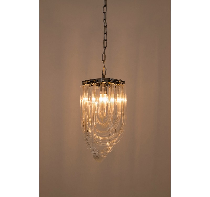 Lampa wisząca MURANO S chrom - szkło, metal