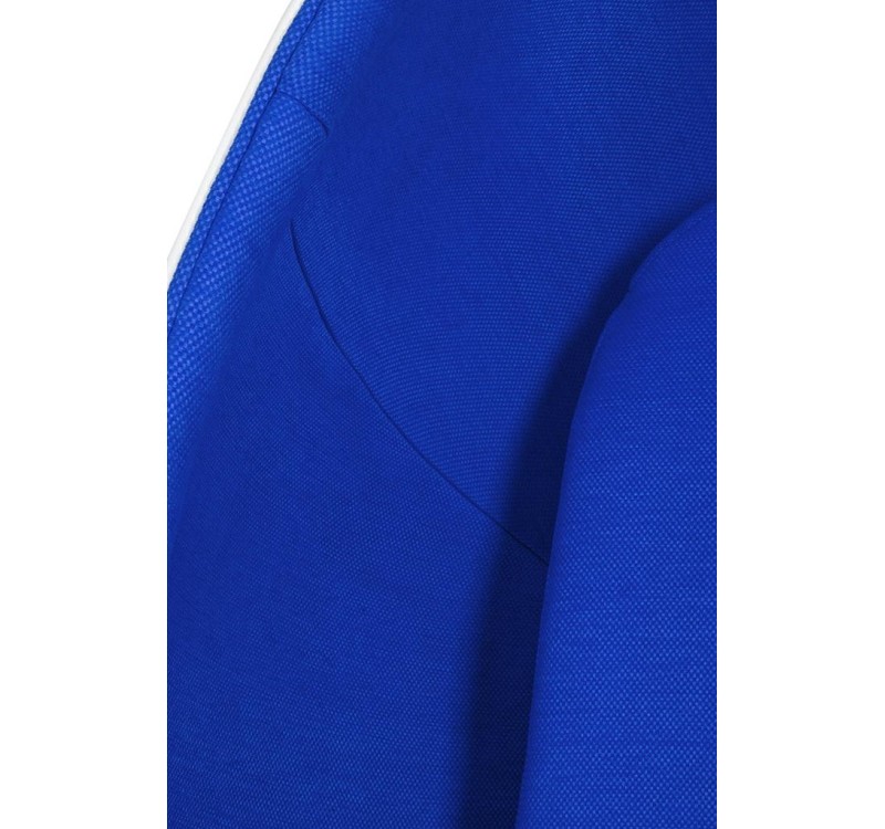 Fotel OVALIA biało-niebieski - włókno szklane