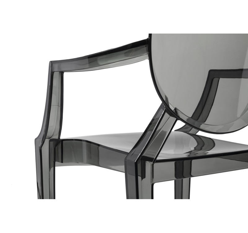 Krzesło LOUIS dymione - poliwęglan