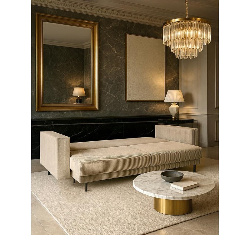 Sofa ADELE z funkcją spania - tkanina     dedykowana