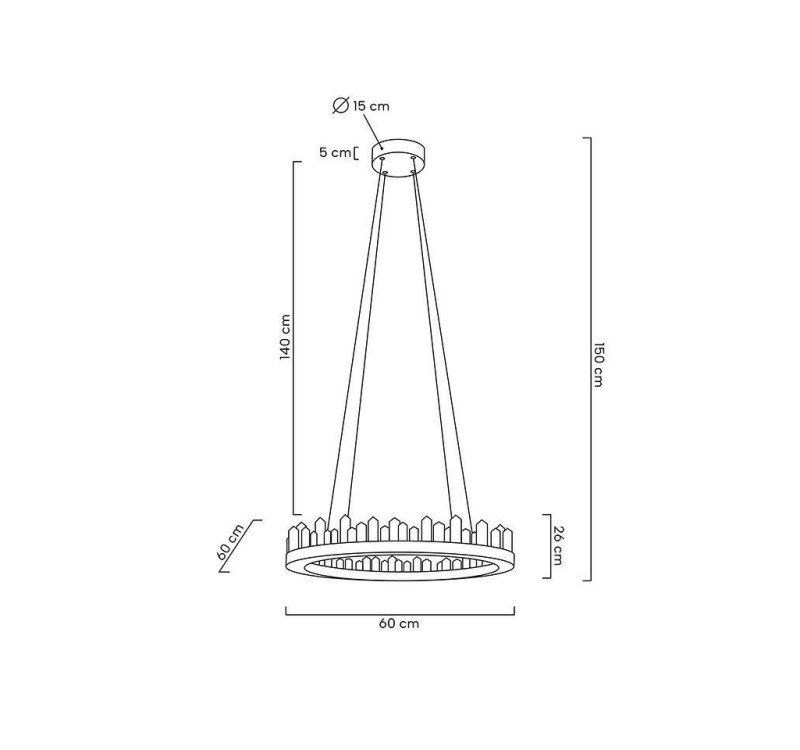 MOOSEE lampa wisząca NENUFAR złota
